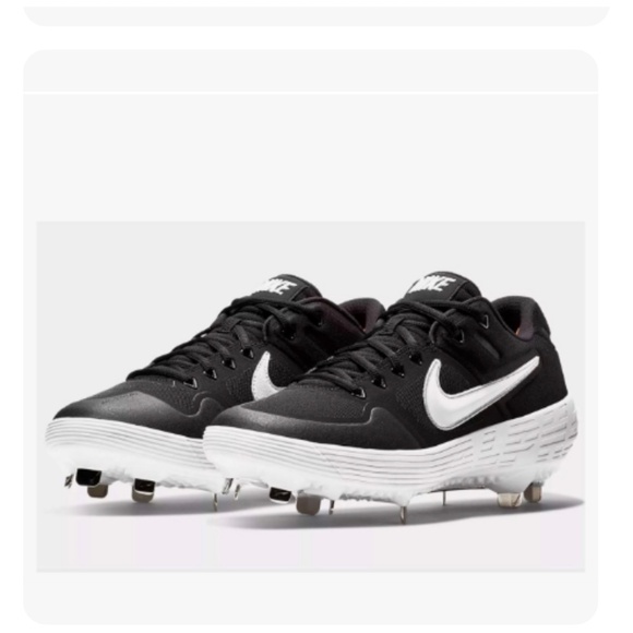 NEW Nike Alpha Huarache ELT 2 Low Men's Size 8.5 Cleats ~Black - Picture 1 of 8